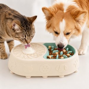 2 in 1 lick mat slow feeder bowl main