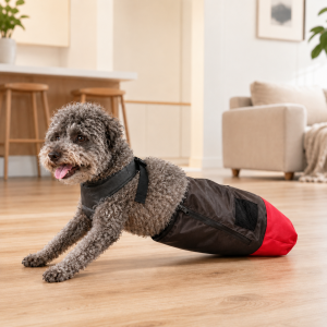 Dog Mobility Drag Bag for Indoor Scooting - Hind Leg Protection for Senior & Disabled Dogs