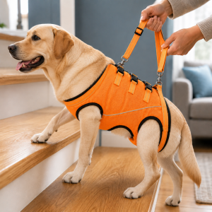Full-Body Dog Mobility Support Harness for Stairs & Car Rides - Lift Assist Vest for Senior Dogs with Weak Hind Legs