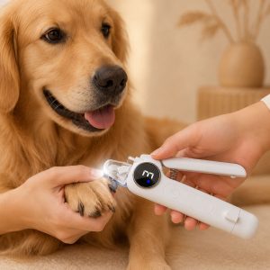 2-in-1 Pet Electric Nail Clipper & Grinder with LED Light