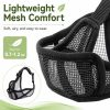 Adjustable secure fit dog muzzle with quick release buckle