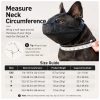 Dog muzzle size guide for short snout breeds
