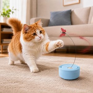 FlutterFly automatic butterfly cat toy for indoor cats