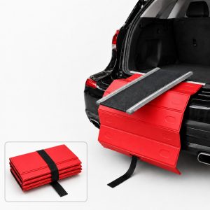Foldable Pet Ramp Bumper Protector Mat for SUVs - Protect Your Rear Bumper from Dog Scratches During Car Loading