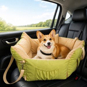 Portable Pet Car Bed for Road Trips, Camping & Home Lounging - Cozy, Secure Rest Spot for Small to Medium Dogs