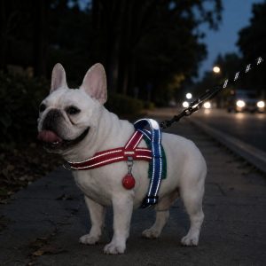 No-Choke French Bulldog Harness & Leash Set for Daily Walks - Reflective, Easy-Control Fit for Broad-Chest Dogs