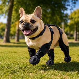 Stay-On Waterproof Dog Walking Boots for Rain, Mud & Hot Pavement - Anti-Slip Paw Protection Suit