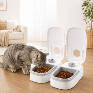 48-Hour Timed Pet Feeder for Cats & Small Dogs - Scheduled Meals for Workdays, Short Trips & Busy Pet Parents