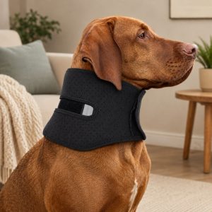 Adjustable Dog Neck Support Brace for Rest & Recovery - Breathable Cervical Collar for Limited Neck Movement