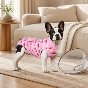 Breathable Dog Recovery Suit for Spay & Neuter Recovery, Soft Cone Alternative Onesie to Help Reduce Licking After Surgery