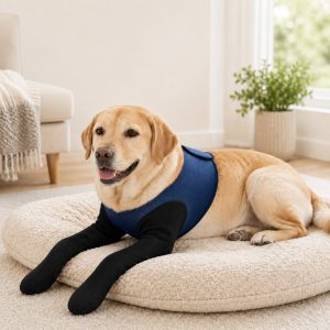 Dog front leg recovery sleeve gallery image
