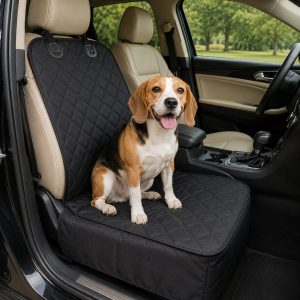 Front Seat Pet Car Seat Cover with Seat Belt Tether - Passenger Seat Protector