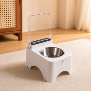 Smart Auto-Opening Covered Cat Bowl for Cleaner Indoor Feeding - Rechargeable Dustproof Cat Feeder