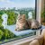 Blue Breathable Mesh Cat Hammock