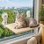 Beige Breathable Mesh Cat Hammock