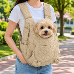 Hands-Free Front Pet Carrier Backpack for Small Dogs & Cats - Comfortable Carrying for Walks & Travel
