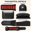 Rechargeable pet light wrap for suitable front or rear lower leg use