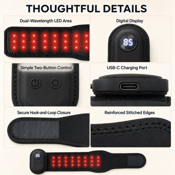 Rechargeable pet light wrap for suitable front or rear lower leg use