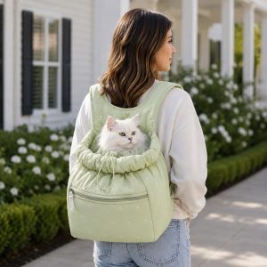 Hands-Free Pet Carrier Backpack for Everyday Outings – Breathable Travel Carrier for Cats & Small Dogs